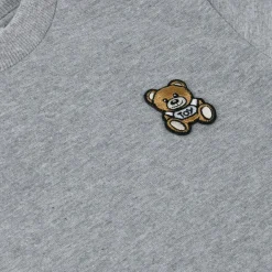 Moschino Kid-Teen Tops*Grey Cotton Teddy Bear T-Shirt