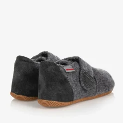 Giesswein Slippers|Slippers*Grey Felted Wool Slippers