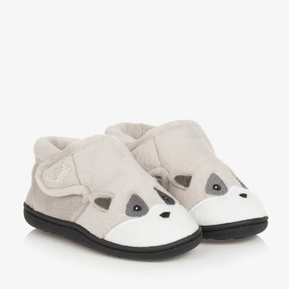 Chipmunks Slippers|Slippers*Grey Fleece Slippers