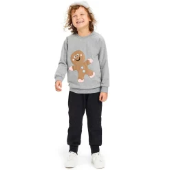 Wauw Capow Tops*Grey Gingerbread Sweatshirt