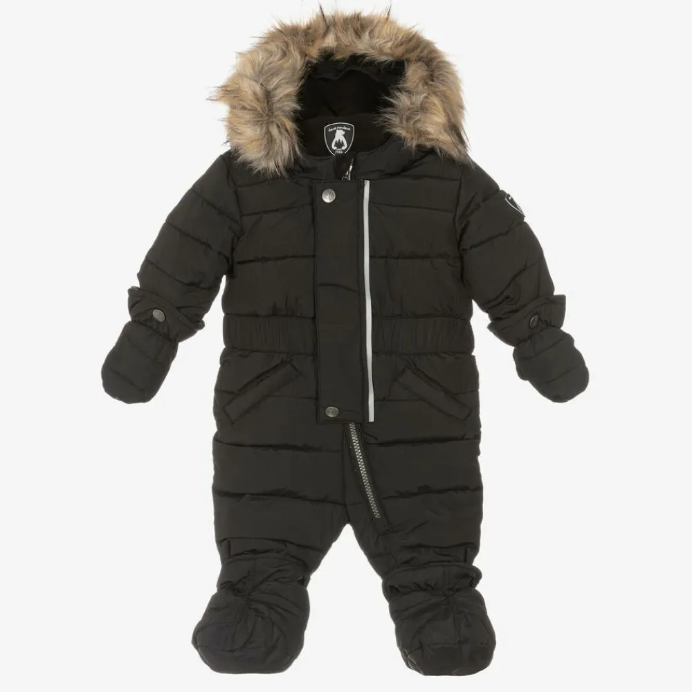 Deux par Deux Snowwear|Coats & Jackets*Grey Hooded Baby Snowsuit