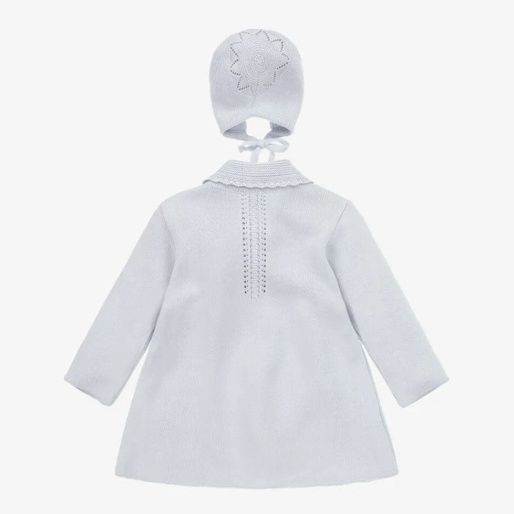 Artesanía Granlei Coats & Jackets*Grey Knitted Coat & Hat Set