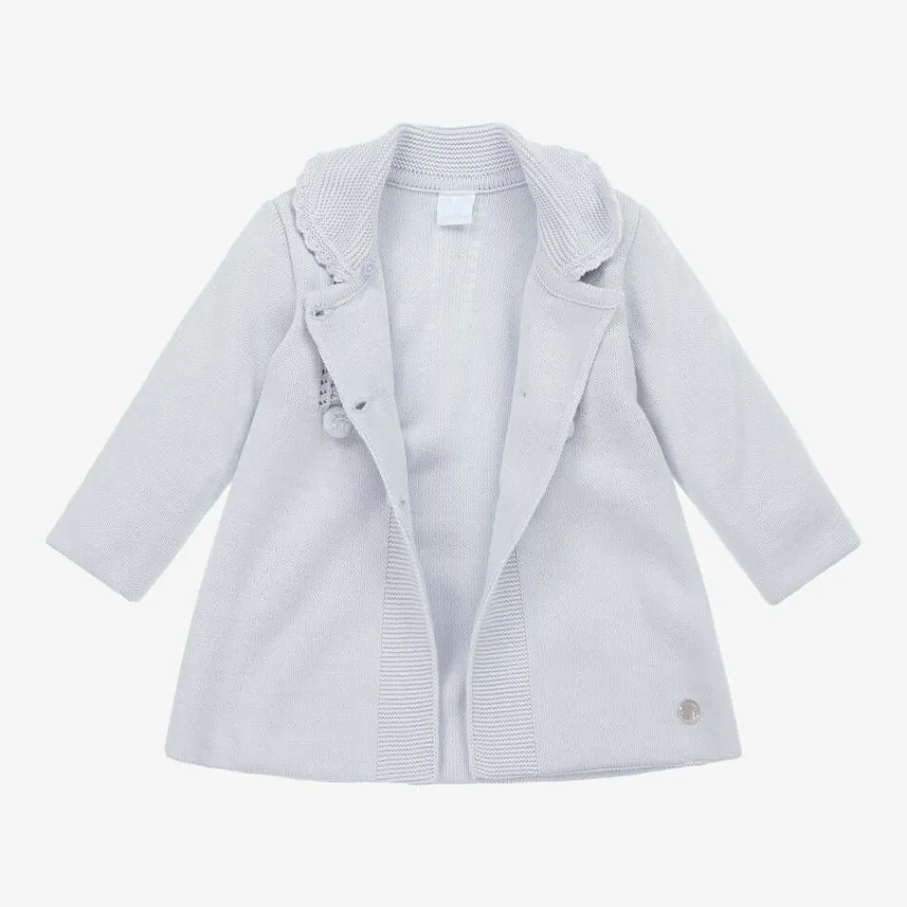 Artesanía Granlei Coats & Jackets*Grey Knitted Coat & Hat Set