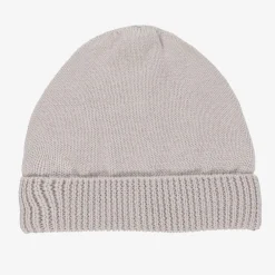 Minutus Hats|Hats*Grey Knitted Cotton Baby Hat