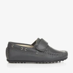Childrens Classics Loafers & Moccasins|Loafers & Moccasins*Grey Leather Moccasin Shoes