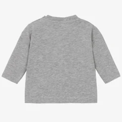 Moncler Enfant Tops|Tops*Grey Marl Cotton Bear Top