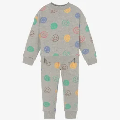 Joyday Tracksuits*Grey Marl Cotton Happy Faces Tracksuit