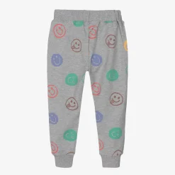 Joyday Trousers*Grey Marl Cotton Happy Faces Joggers