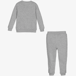 Minymo Tracksuits|Tracksuits*Grey Marl Cotton Tracksuit