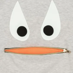 Wauw Capow Tops*Grey Marl Monster Hoodie