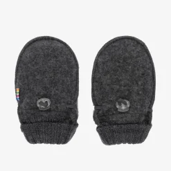 Joha Gloves & Mittens|Gloves & Mittens*Grey Merino Wool Baby Mittens