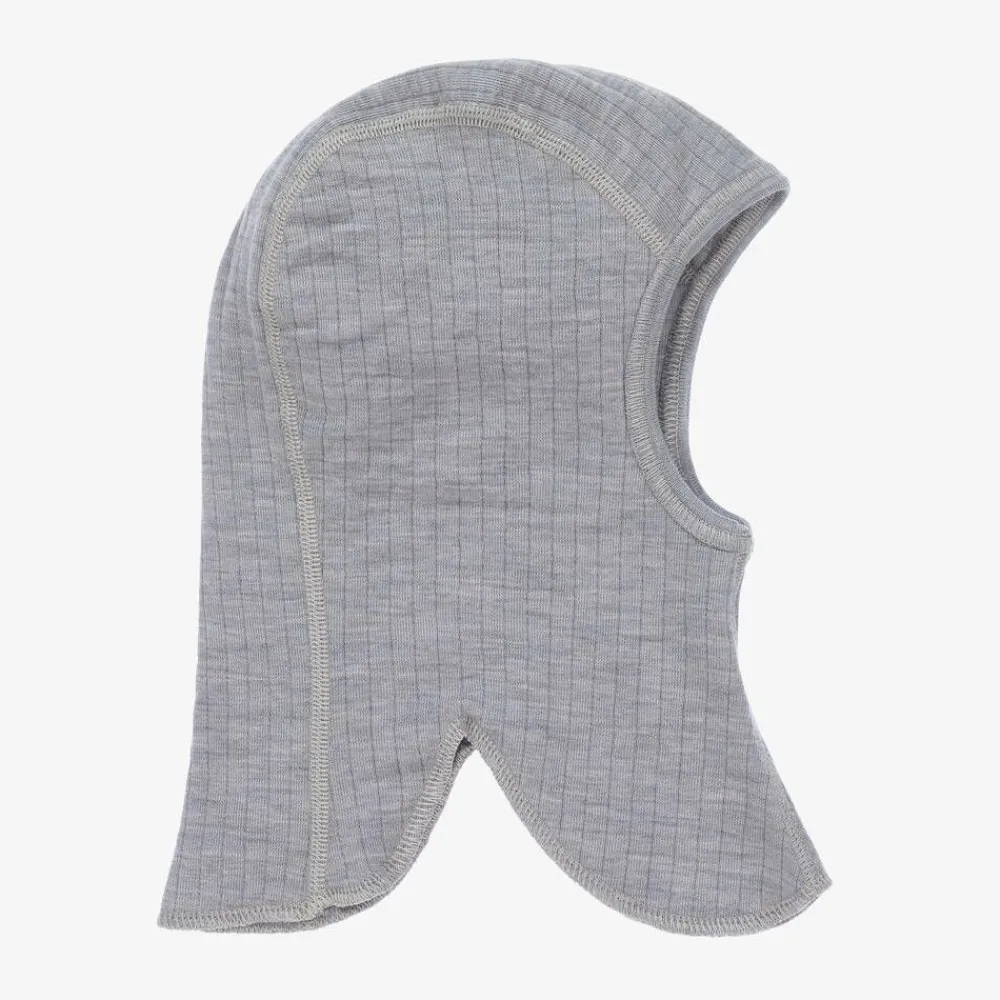 Joha Hats*Grey Merino Wool Balaclava