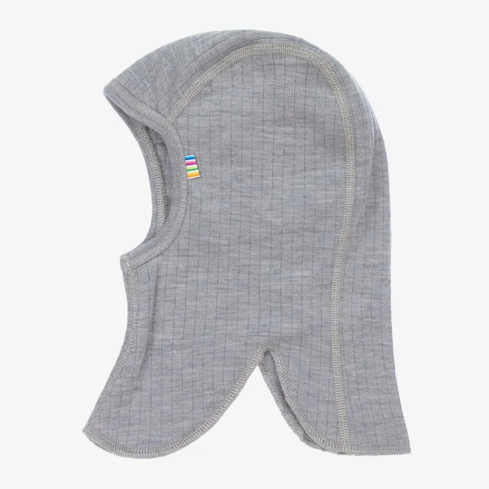 Joha Hats*Grey Merino Wool Balaclava