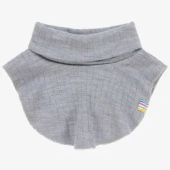 Joha Scarves|Scarves*Grey Merino Wool Neck Warmer