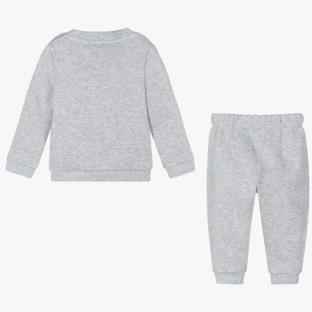 Lacoste Tracksuits|Gifts*Grey Organic Cotton Baby Tracksuit