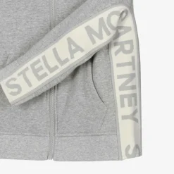Stella McCartney Kids Tops*Grey Organic Cotton Zip-Up Top