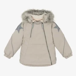 Molo Snowwear|Snowwear*Grey Padded Ski Jacket Dust