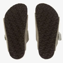 Birkenstock Sandals|Sandals*Grey Suede & Shearling Sandals