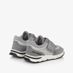 Dolce amp; Gabbana Trainers*Grey Suede Leather & Mesh Baby Trainers