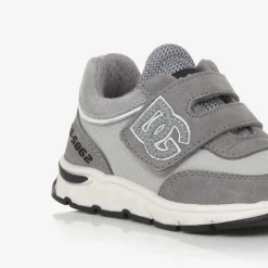 Dolce amp; Gabbana Trainers*Grey Suede Leather & Mesh Baby Trainers