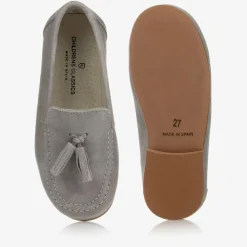 Childrens Classics Loafers & Moccasins|Loafers & Moccasins*Grey Suede Loafer Shoes