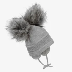 Sätila of Sweden Hats*Grey Tindra Double Pom-Pom Hat