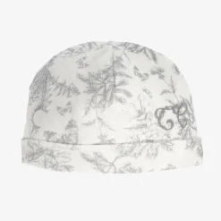 Tartine et Chocolat Hats|Hats*Grey Toile De Jouy Cotton Hat