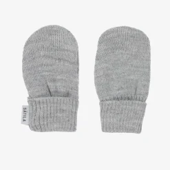 Sätila of Sweden Gloves & Mittens|Gloves & Mittens*Grey Trixie Knitted Baby Mittens