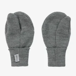 Sätila of Sweden Gloves & Mittens|Gloves & Mittens*Grey Twiddle Knitted Baby Mittens
