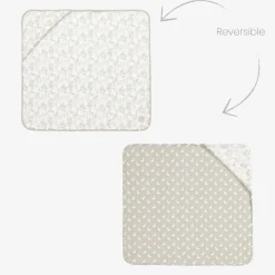 The Little Tailor Gifts|Babysuits*Grey Woodland Print Cotton Babysuit Set