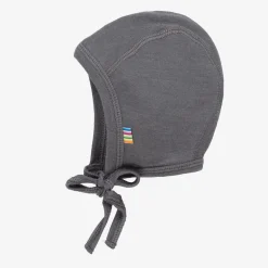 Joha Hats*Grey Wool & Silk Baby Bonnet