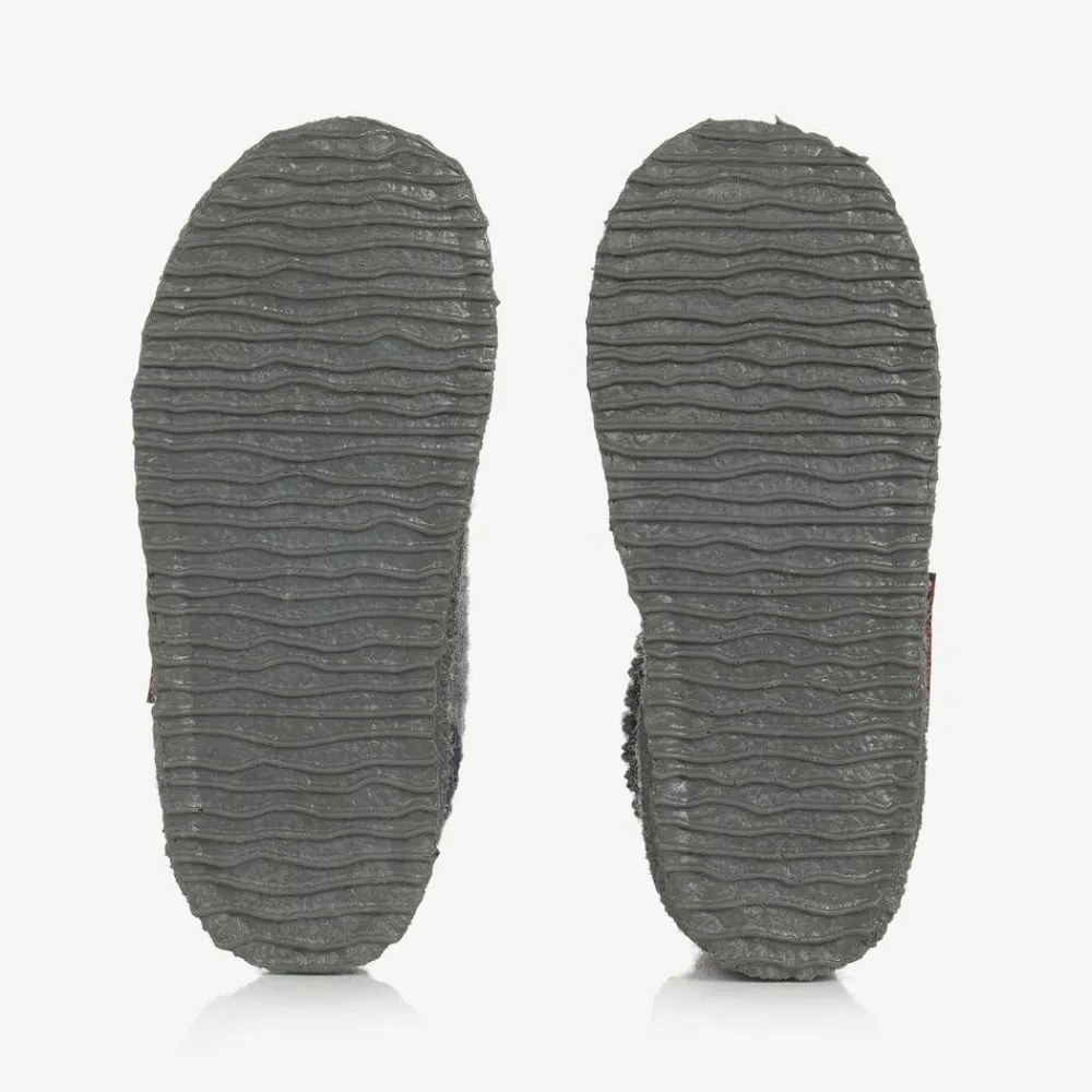 Giesswein Slippers|Slippers*Grey Wool Boot Slippers