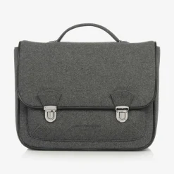 Age of Innocence Bags*Grey Wool Satchel Backpack (34cm)