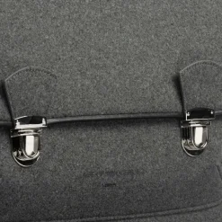 Age of Innocence Bags*Grey Wool Satchel Backpack (34cm)