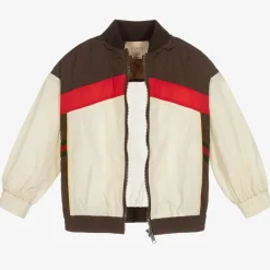 Gucci Coats & Jackets*Ivory & Brown Track Jacket