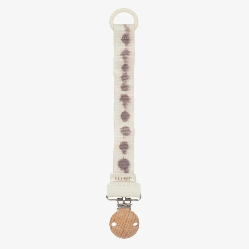 Elodie Sleeping Accessories*Ivory Adored Dummy Clip