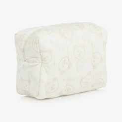 Guess Bags|Bags*Ivory & Beige Bear Wash Bag (23cm)