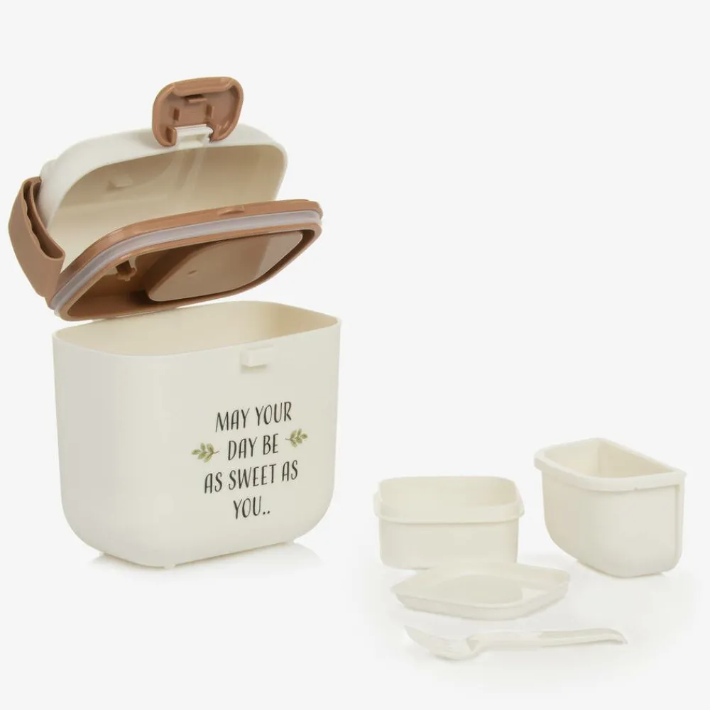 Elodie Lunch Accessories|Lunch Accessories*Ivory & Beige Lunch Box (14cm)