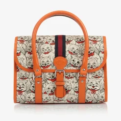 Gucci Bags*Ivory & Orange Handbag (27cm)