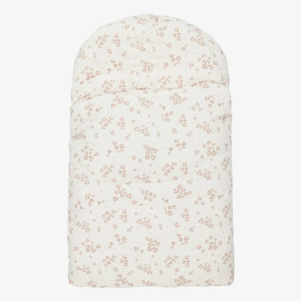 Mayoral Newborn Nests*Ivory & Pink Baby Nest (75cm)