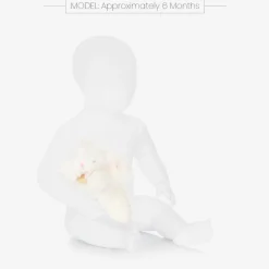 Doudou et Compagnie Toys*Ivory & Pink Plush Bunny Soft Toy (16cm)