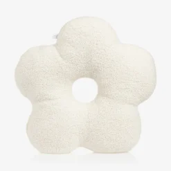 Jamiks Gifts|Nursery Accessories*Ivory Bouclé Flower Pillow (45cm)
