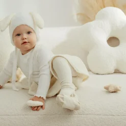 Jamiks Gifts|Nursery Accessories*Ivory Bouclé Flower Pillow (45cm)