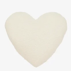 Jamiks Gifts|Nursery Accessories*Ivory Bouclé Heart Pillow (48cm)