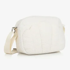 Elodie Bags*Ivory Bouclé Shell Changing Bag (34cm) whitebouclé