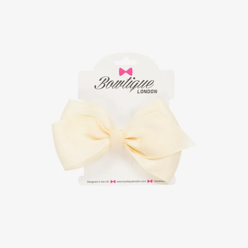 Bowtique London Hair Accessories*Bow Hair Clip (10cm) Ivory