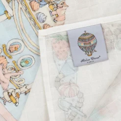 Atelier Choux Paris Gifts|Sleeping Accessories*Ivory Cake Organic Cotton Swaddle (99cm)