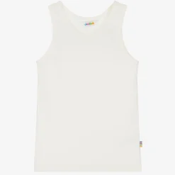 Joha Underwear|Underwear*Ivory Cotton & Wool Vest