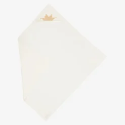 Marie-Chantal Blankets & Shawls*Ivory Cotton & Cashmere Hooded Blanket (95cm)