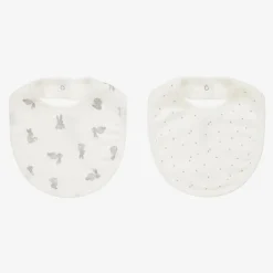Petit Bateau Gifts*Ivory Cotton Baby Bibs (2 Pack)